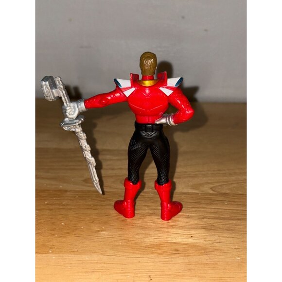 Power Rangers Red Ranger Action Figure Toy 5" With Silver Sword - Picture 2 of 3